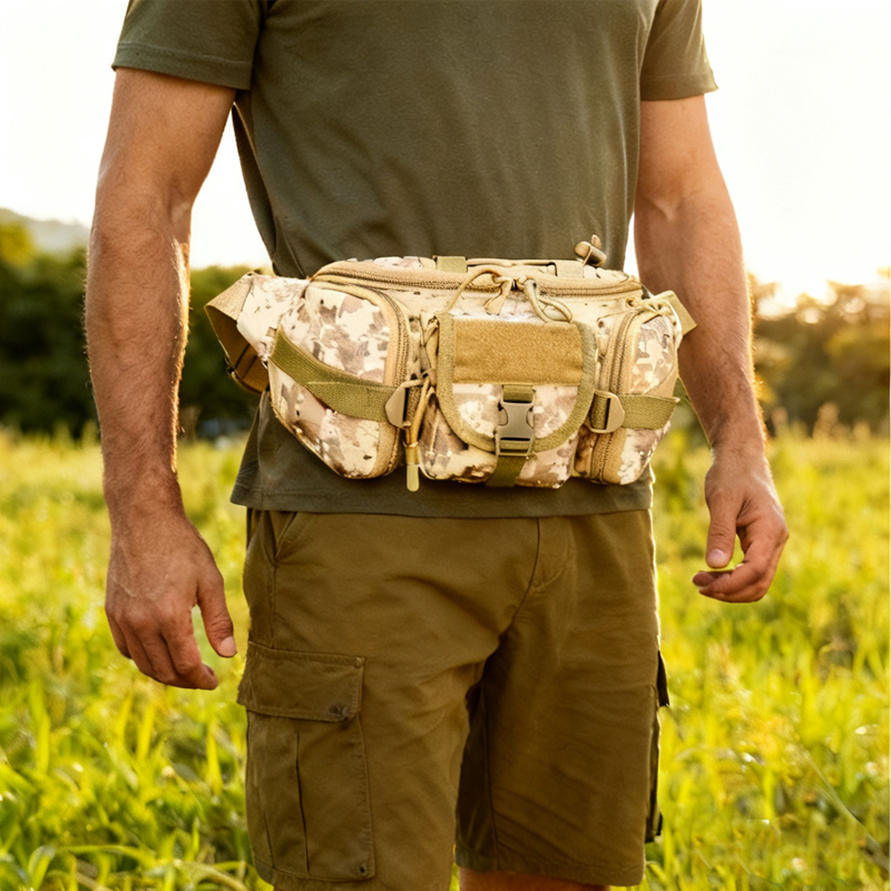 Cycling Commuter Backpack Waterproof - Tactical Waist Bag for Men Large