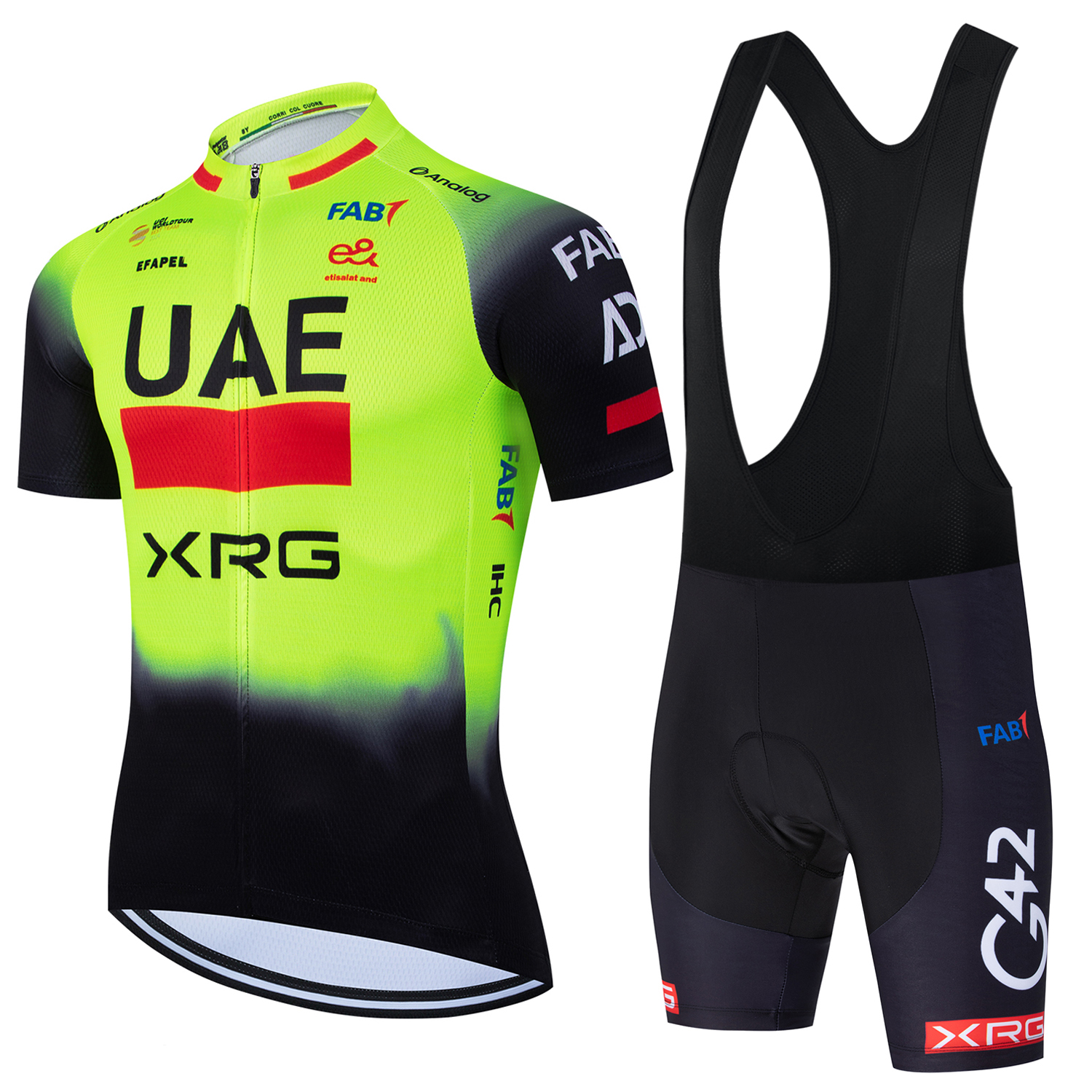 Cycling Commuter Trousers - Fluorescent Yellow UAE Cycling Jersey Shorts