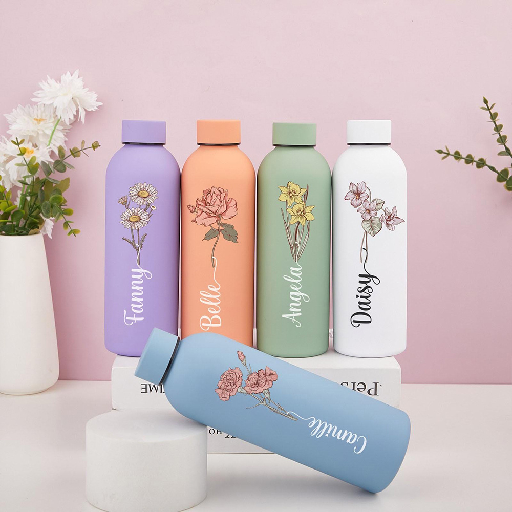 Customized floral water bottle - Commuting By Bike บทวิจารณ์และราคา