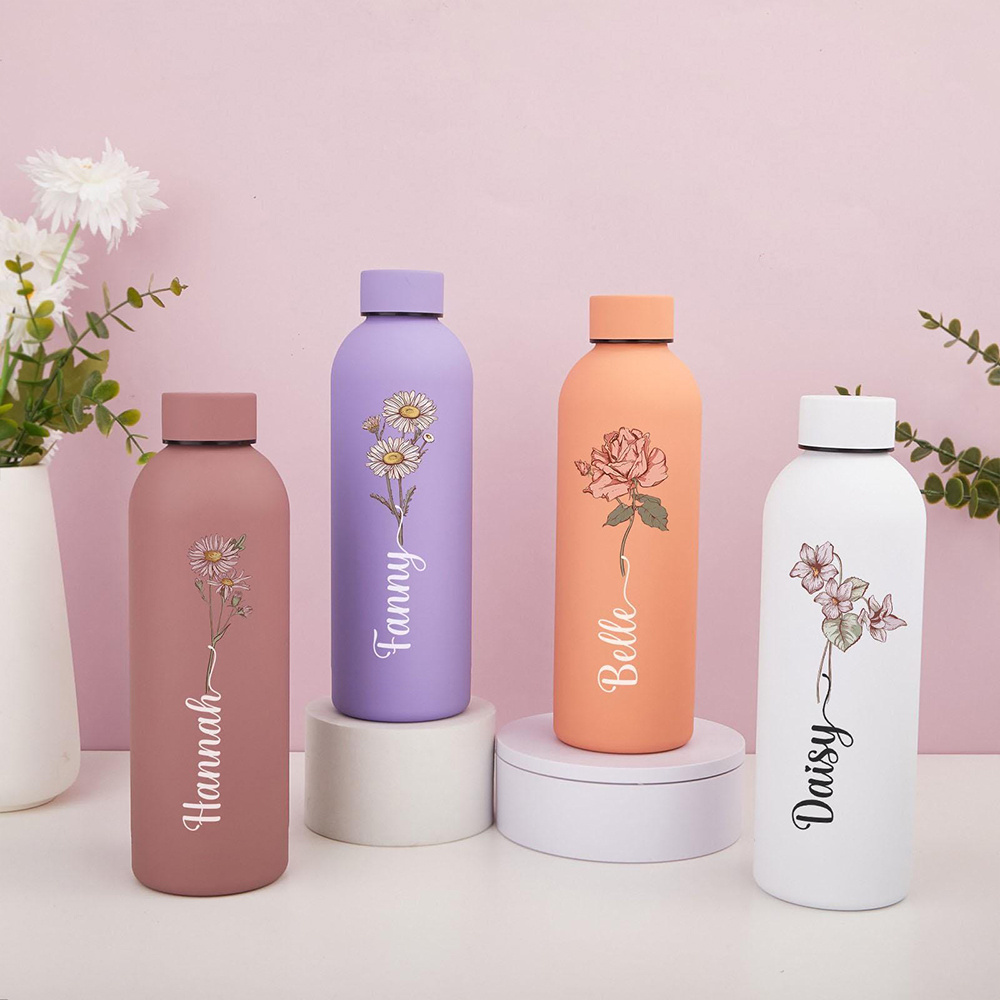 Customized floral water bottle - Commuting By Bike บทวิจารณ์และราคา