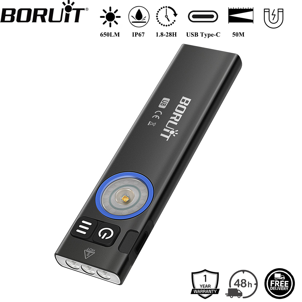 BORUiT U8 650LM EDC LED Flashl - Cycling To Work บทวิจารณ์และราคา