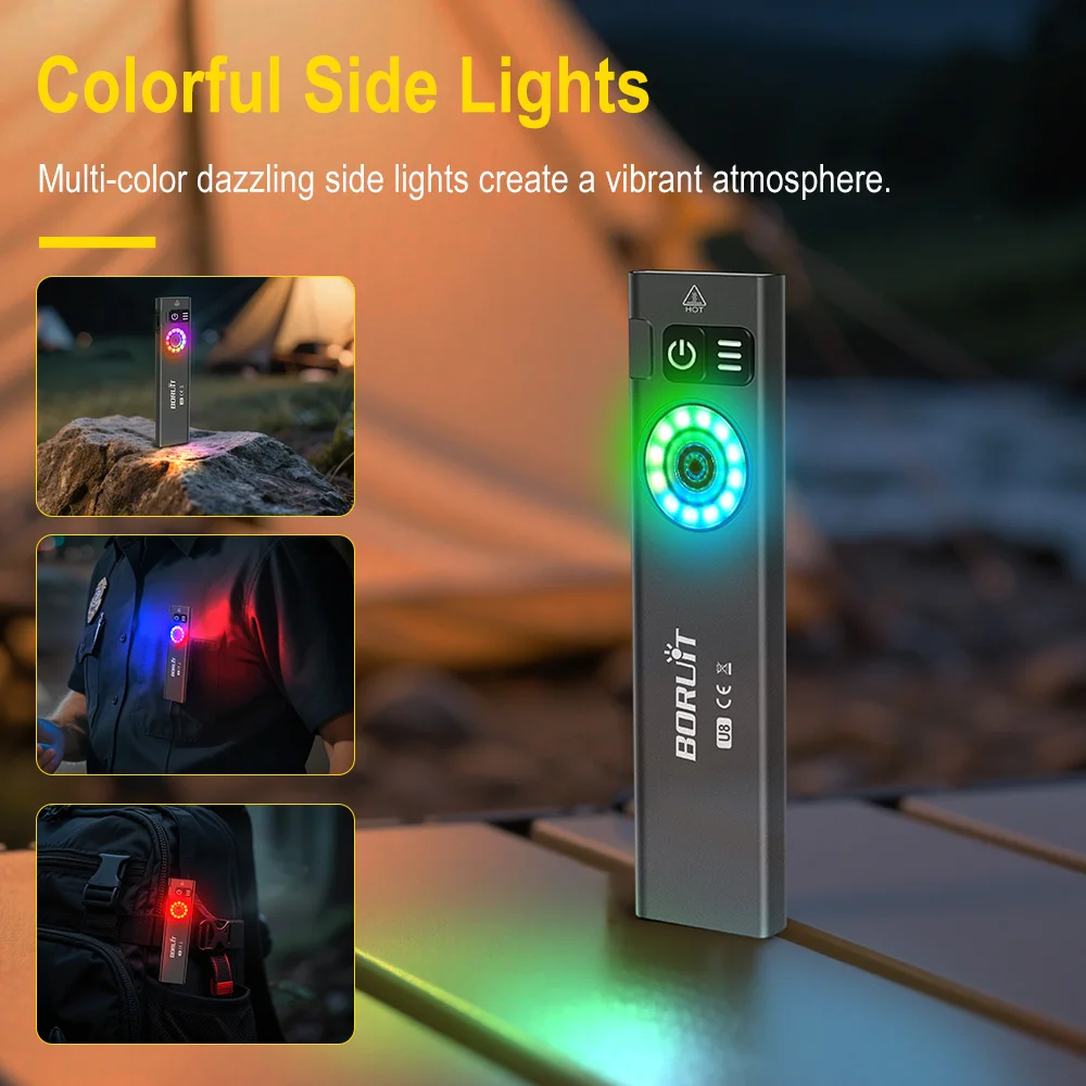 BORUiT U8 650LM EDC LED Flashl - Cycling To Work บทวิจารณ์และราคา
