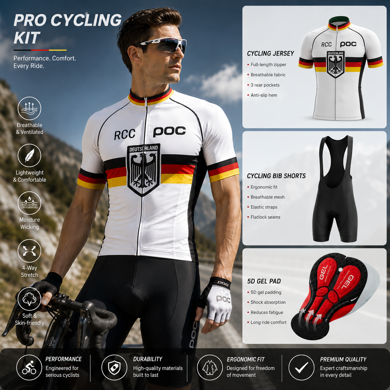 RCC POC 2026 Short Sleeve Men  - Cycling Commuter Trousers บทวิจารณ์และราคา