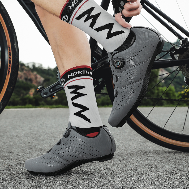 Road Cycling Shoes Men Gray T8 - Cycling Commuter Shoes บทวิจารณ์และราคา