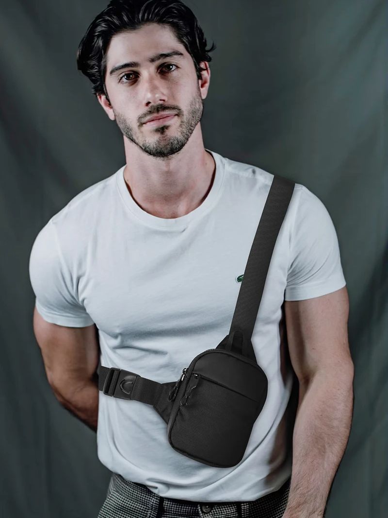 Casual Men Shoulder Chest Bag  - Cycling Commuter Backpack Waterproof บทวิจารณ์และราคา