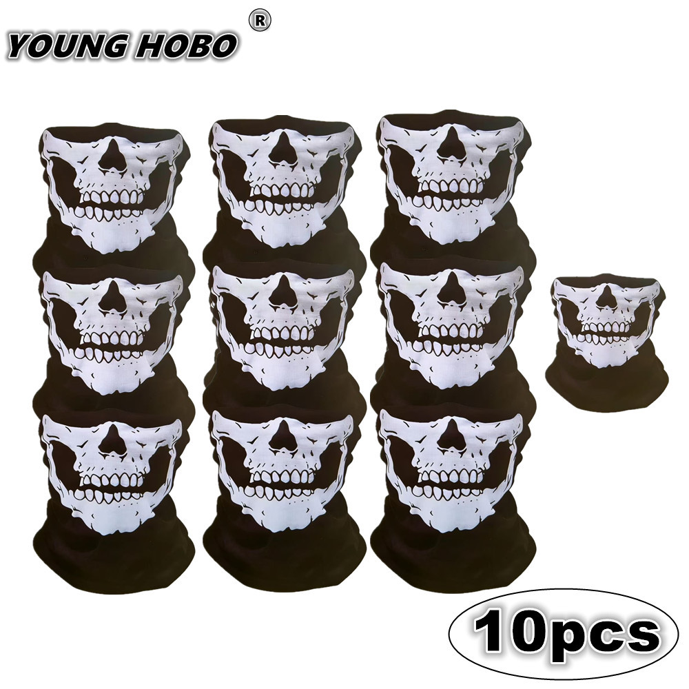 10pcs Skull Seamless Windproof - Cycling Loop บทวิจารณ์และราคา