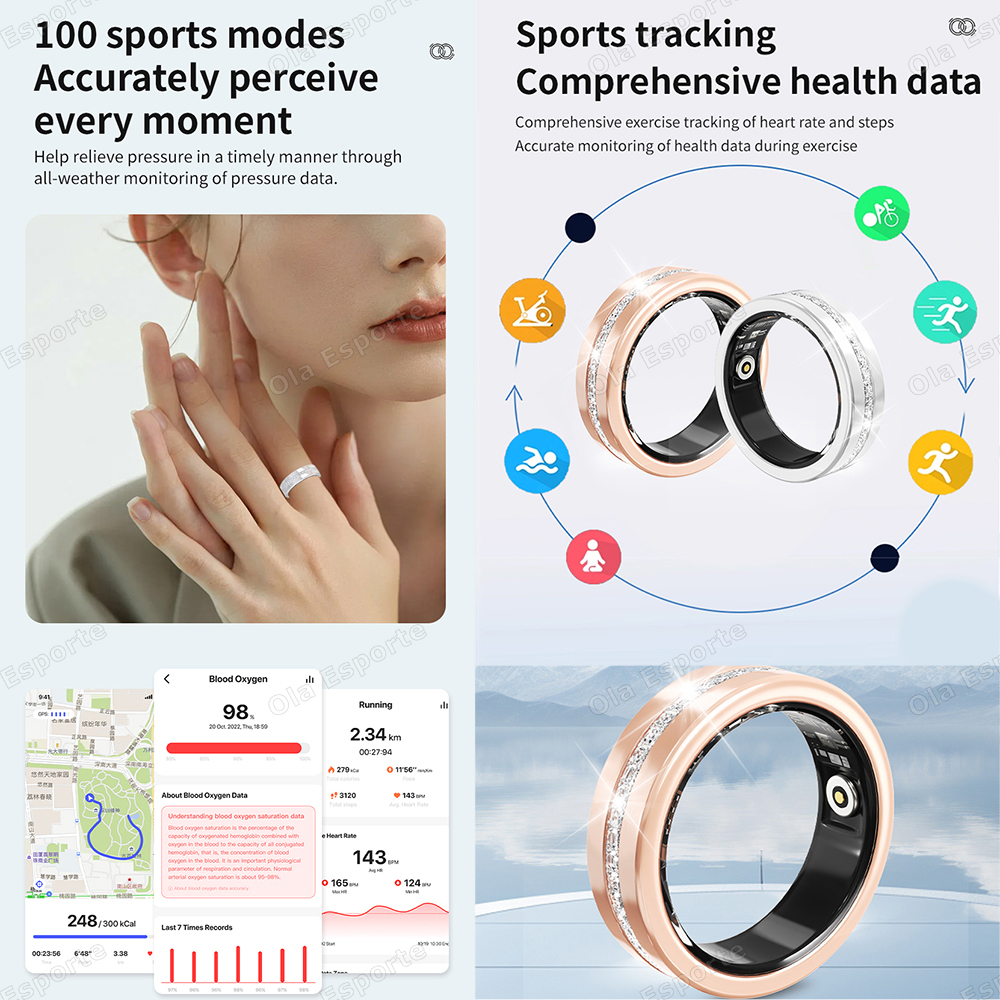 2025 New Smart Ring Lady Heart - Cycling Loop บทวิจารณ์และราคา