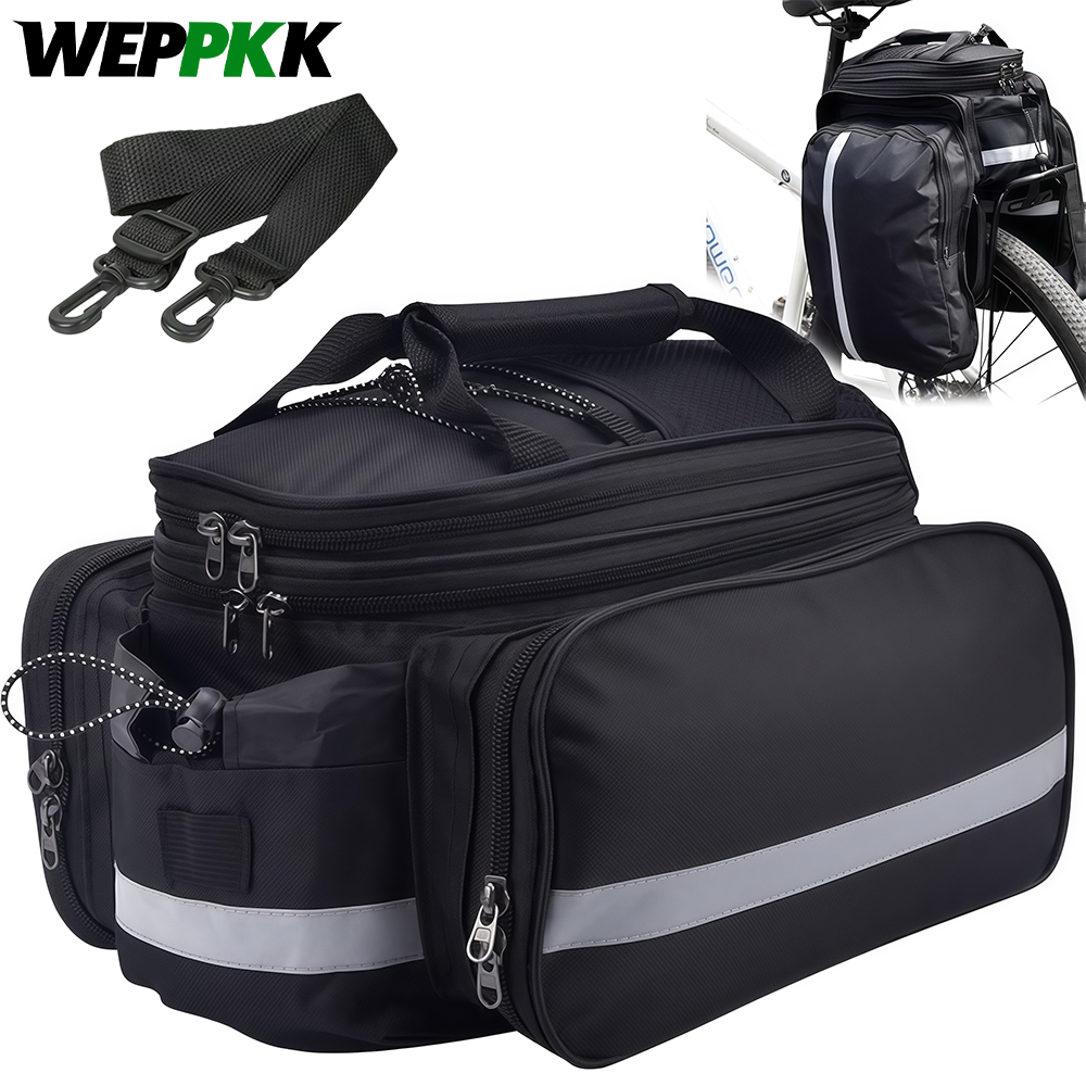 Bike Rear Rack Bag Bicycle Tru - Cycling Commute Rain บทวิจารณ์และราคา
