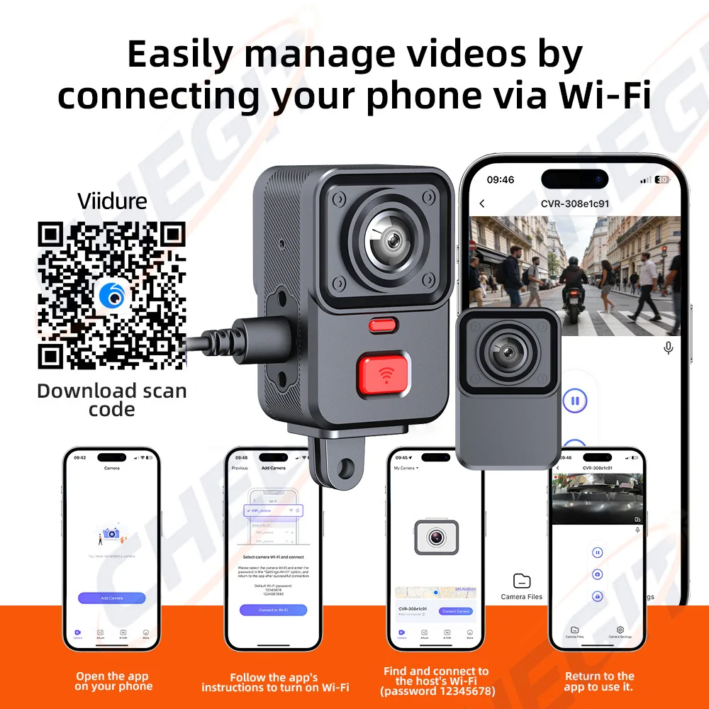 2 Camera Motorcycle DVR 2K HD  - Cycling Loop บทวิจารณ์และราคา
