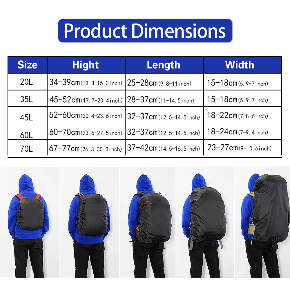 Waterproof Backpack Rain Cover - Cycling Commuter Backpack Waterproof บทวิจารณ์และราคา