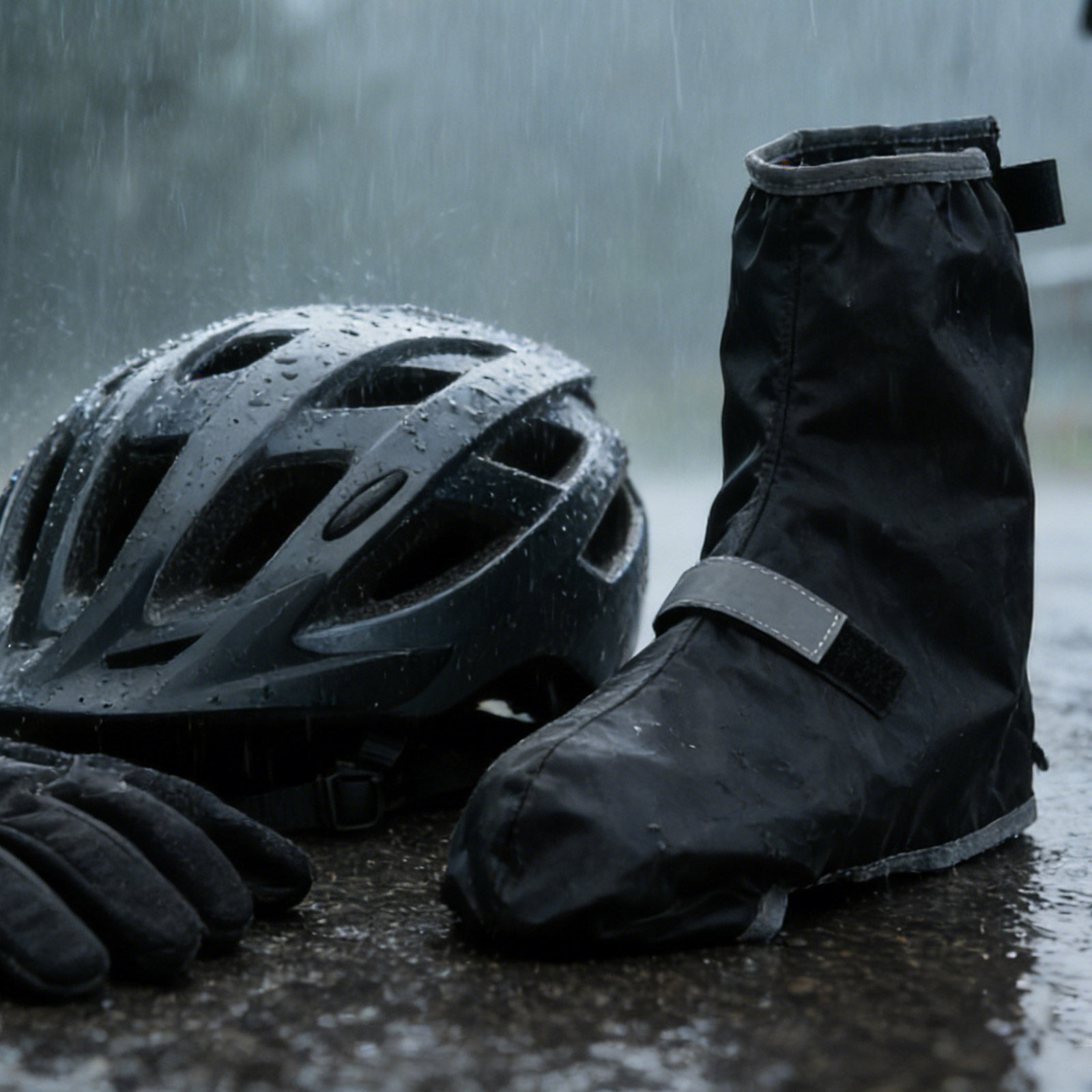 1Pair Waterproof Shoe Covers R - Cycling Commute Rain บทวิจารณ์และราคา