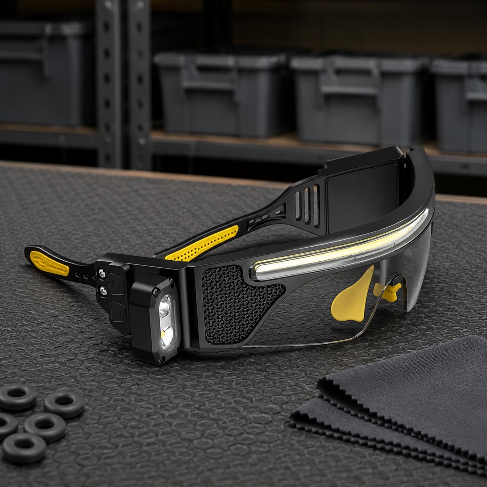 Curved-Fit LED Glasses Black F - Cycling To Work บทวิจารณ์และราคา