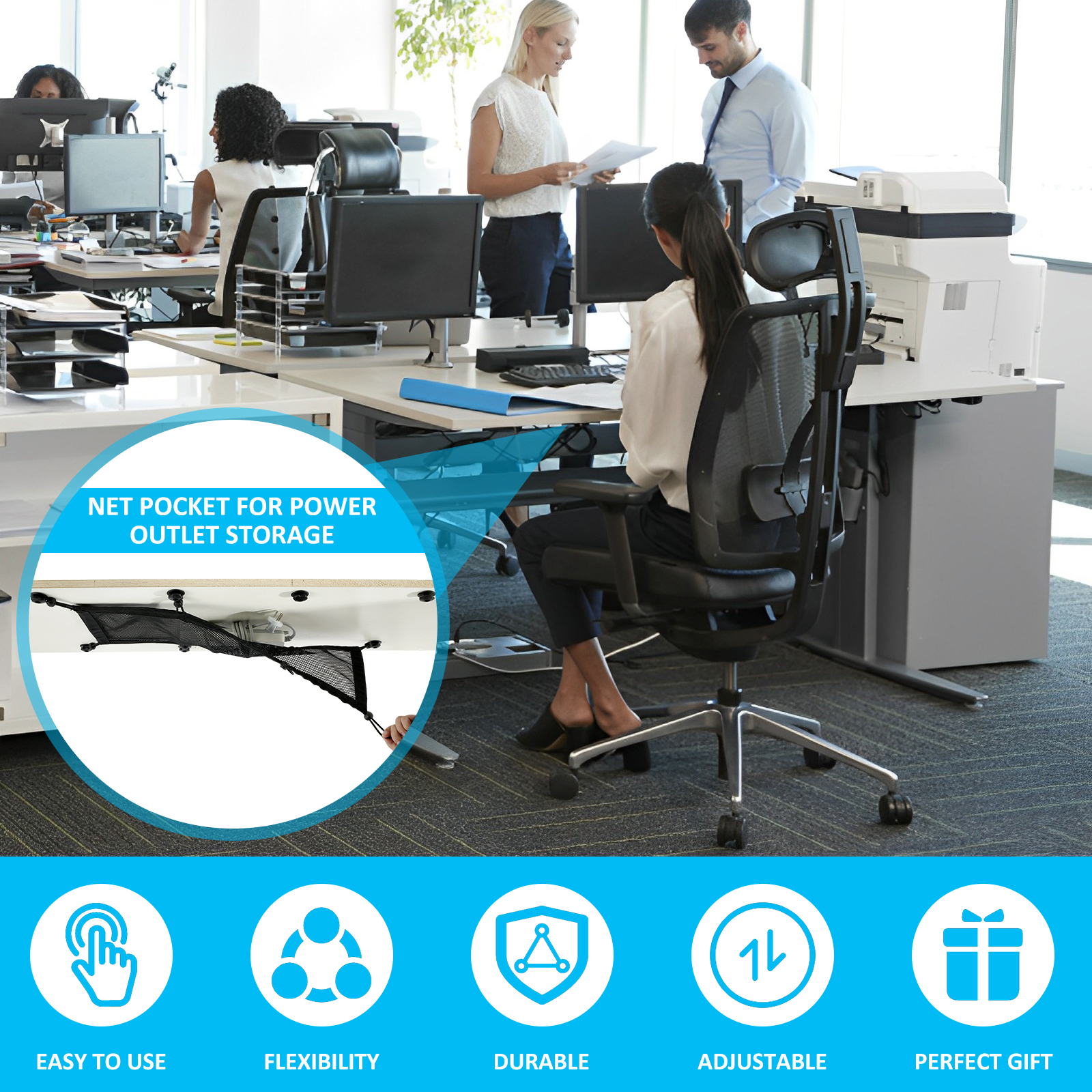 Cable Management Net Large Cap - Cable Lock Flexible บทวิจารณ์และราคา