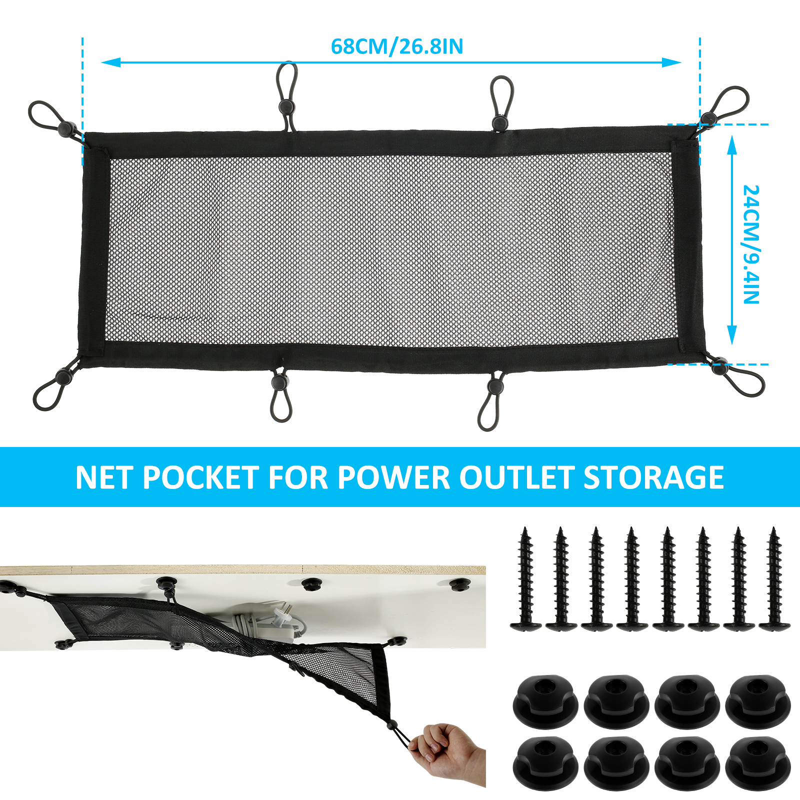 Cable Management Net Large Cap - Cable Lock Flexible บทวิจารณ์และราคา