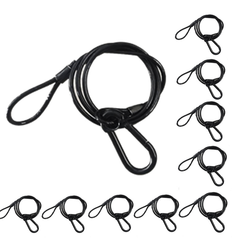 10pcs/lot Black 3mm*70cm Cable - Cable Lock Flexible บทวิจารณ์และราคา