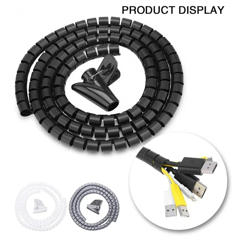 1/2pcs 2M Cable Tube Clip Cabl - Cable Lock Flexible บทวิจารณ์และราคา