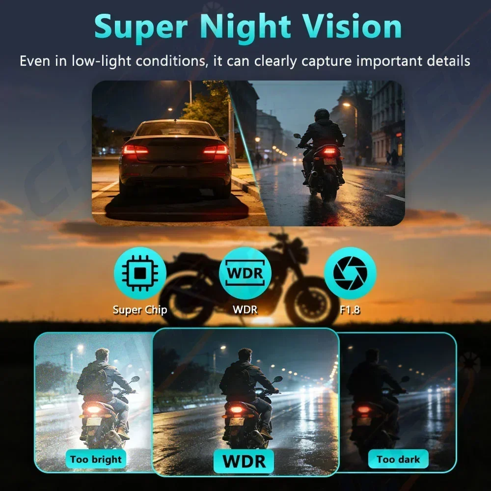 2026 2K Motorcycle DVR WiFi IP - Cycling Loop บทวิจารณ์และราคา