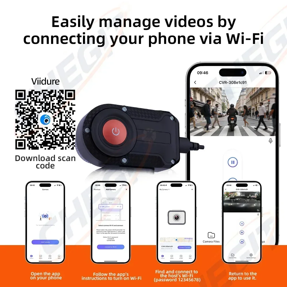 2026 2K Motorcycle DVR WiFi IP - Cycling Loop บทวิจารณ์และราคา