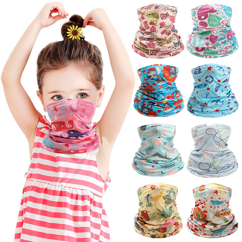 Kids Neck Cover Cute Ice Silk  - Cycling Loop บทวิจารณ์และราคา