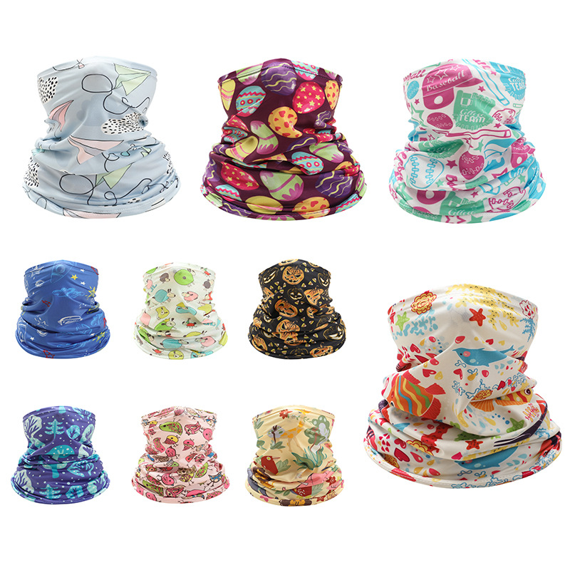 Kids Neck Cover Cute Ice Silk  - Cycling Loop บทวิจารณ์และราคา