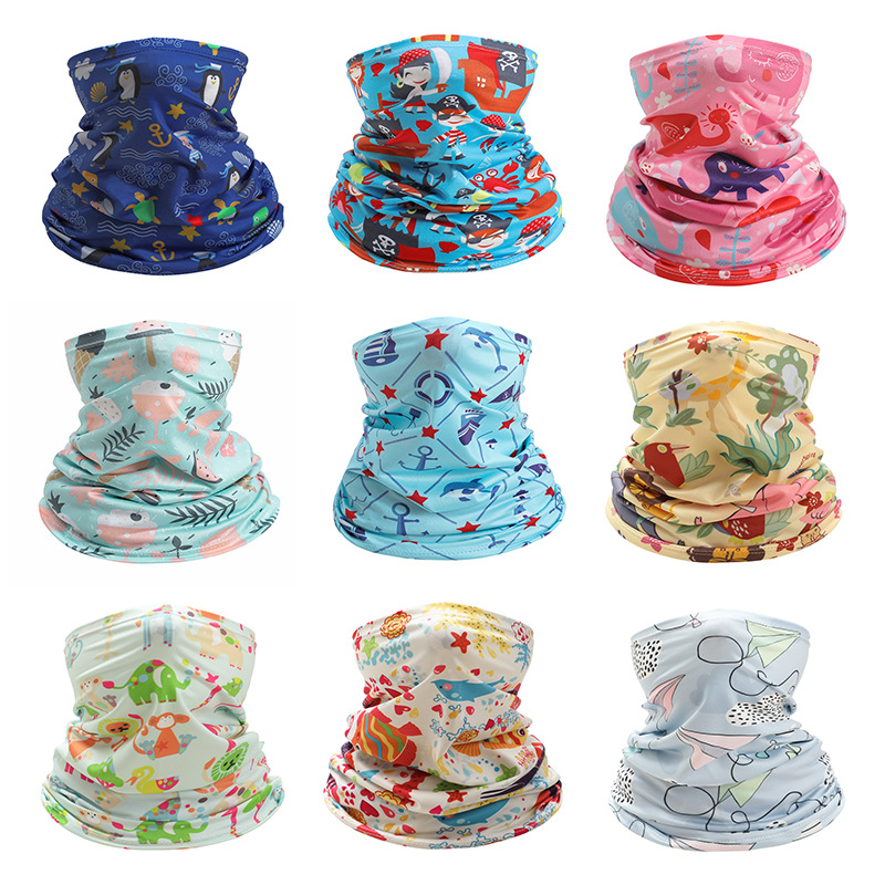 Kids Neck Cover Cute Ice Silk  - Cycling Loop บทวิจารณ์และราคา