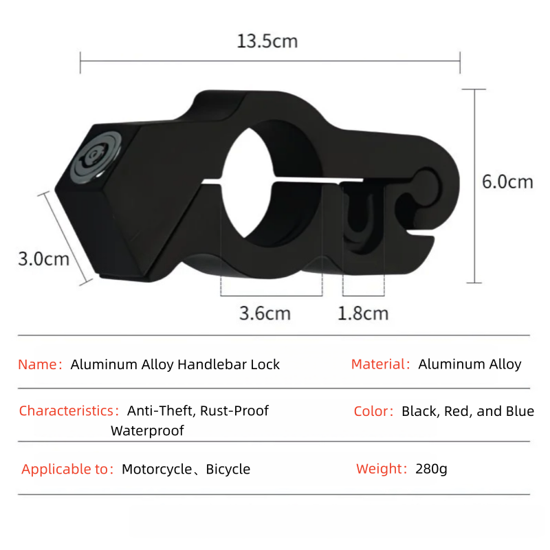 Motorcycle & Bicycle Handlebar - Commuter Bike Lock บทวิจารณ์และราคา